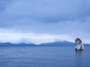 USA, California, Mono Lake, South Tufa area, Tufa formation and clearing storm at USA, California, Mono Lake, South Tufa area, Tufa formation and clearing storm at