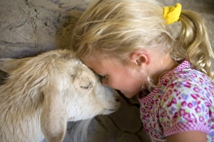 USA, California, Palm Desert, The Living Desert. Young girl USA, California, Palm Desert, The Living Desert. Young girl