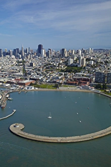 USA, California, San Francisco - Municipal Pier and San Francisco Maritime National USA, California, San Francisco - Municipal Pier and San Francisco Maritime National