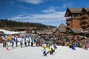 USA, Colorado, Breckenridge, ski lodge, Peak 8, NR