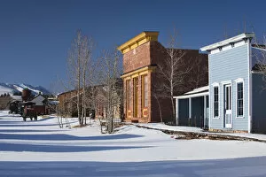 USA, Colorado, Fairplay, historic Western buildings