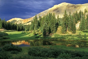 Images Dated 9th May 2009: USA, Colorado. Red Mountain at sunset. Credit as: Nancy Rotenberg / Jaynes Gallery / DanitaDelimont