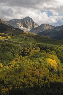USA, Colorado. Sunset on Capitol Peak and valley USA, Colorado. Sunset on Capitol Peak and valley