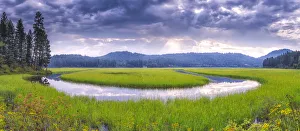 USA, Idaho. St Maries River panoramic. Credit as: Jim Nilsen / Jaynes Gallery / DanitaDelimont USA, Idaho. St Maries River panoramic. Credit as: Jim Nilsen / Jaynes Gallery / DanitaDelimont