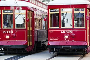 Images Dated 1st November 2009: USA, Louisiana, New Orleans. Streetcars, Canal Street