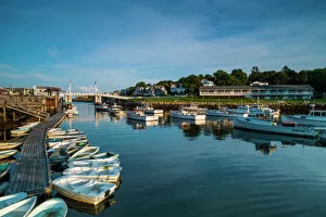Images Dated 17th July 2014: USA, Maine, Ogunquit, Perkins Cove, boat harbor