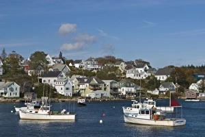 USA, Maine, Stonington harbor scene with boats USA, Maine, Stonington harbor scene with boats