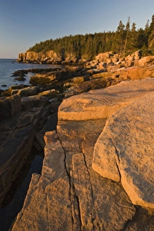 USA, Maine. Sunrise at Otter Cliffs, Acadia National Park USA, Maine. Sunrise at Otter Cliffs, Acadia National Park