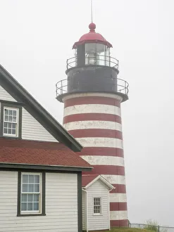 USA, Maine. West Quoddy Head Light at Quoddy Head State Park in Lubec, Maine USA, Maine. West Quoddy Head Light at Quoddy Head State Park in Lubec, Maine