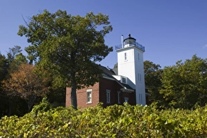 USA, Michigan, Lake Huron Shore: Rogers City, Forty Mile Point Lighthouse USA, Michigan, Lake Huron Shore: Rogers City, Forty Mile Point Lighthouse