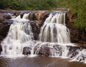 USA, Minnesota, Two Harbors, Lake Superior, Gooseberry Falls USA, Minnesota, Two Harbors, Lake Superior, Gooseberry Falls