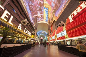USA, Nevada. Fremont Street Experience Las Vegas, Nevada USA, Nevada. Fremont Street Experience Las Vegas, Nevada