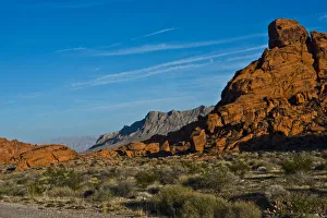 USA, Nevada, Overton. Valley of Fire State Park, first Nevada park, Main Highway Views USA, Nevada, Overton. Valley of Fire State Park, first Nevada park, Main Highway Views