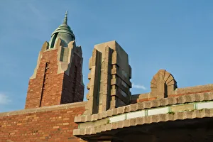 USA, New York, Jones Beach State Park. Art deco buildings of state park opened by Robert USA, New York, Jones Beach State Park. Art deco buildings of state park opened by Robert