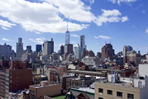 Usa, New York: view from New Museum of Contemporary Art terrace; looking toward Dowtown Usa, New York: view from New Museum of Contemporary Art terrace; looking toward Dowtown