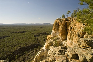 USA, NM, El Malpais National Monument. Sandstone cliffs along lava fields of El Malpais USA, NM, El Malpais National Monument. Sandstone cliffs along lava fields of El Malpais