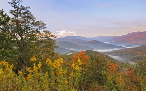 USA, North Carolina. Black Mountains overlook USA, North Carolina. Black Mountains overlook