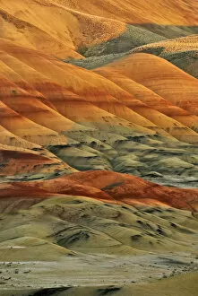 Images Dated 27th June 2009: USA, Oregon, John Day Fossil Beds National Monument. Colorful portion of Painted Hills