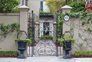 USA, SC, Charleston, Historic District, House Entrance USA, SC, Charleston, Historic District, House Entrance