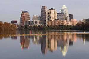 USA-TEXAS-Austin: City Skyline along Town Lake / Dawn USA-TEXAS-Austin: City Skyline along Town Lake / Dawn