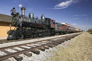 USA-TEXAS-Grapevine (Dallas Area): Tarantula Railroad Steam Train runs between Grapevine USA-TEXAS-Grapevine (Dallas Area): Tarantula Railroad Steam Train runs between Grapevine