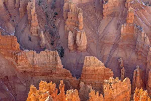 USA, Utah, Cedar Breaks National Monument, Eroded sandstone formations below Point USA, Utah, Cedar Breaks National Monument, Eroded sandstone formations below Point