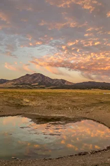 USA, Utah, Tooele County. Sunrise at a waterhole USA, Utah, Tooele County. Sunrise at a waterhole