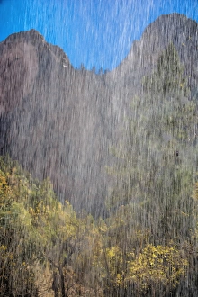 USA, Utah, Zion National Park. Waterfall scenic USA, Utah, Zion National Park. Waterfall scenic