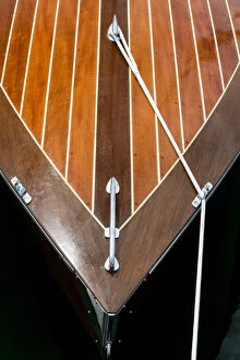 Images Dated 16th June 2013: USA, Washington. Boat bow at the Bainbridge Island Wooden Boat Festival. Credit as