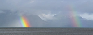 Images Dated 6th March 2016: USA, Washington, Seabeck. Rainbows over Hood Canal