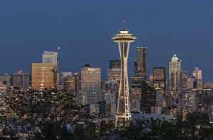 USA, Washington. Seattle skyline at dusk. Credit as: Don Grall / Jaynes Gallery / DanitaDelimont USA, Washington. Seattle skyline at dusk. Credit as: Don Grall / Jaynes Gallery / DanitaDelimont