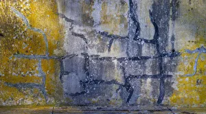 USA, Washington State, Fort Flagler State Park. Abstract pattern panoramic of weathered wall USA, Washington State, Fort Flagler State Park. Abstract pattern panoramic of weathered wall