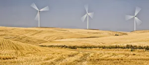 USA, Washington State, Palouse. Wind farm in the Palouse USA, Washington State, Palouse. Wind farm in the Palouse