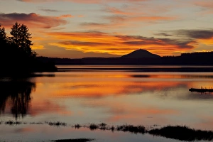 USA, Washington. Sunset on Lake Quinault. Credit as: Don Paulson / Jaynes Gallery USA, Washington. Sunset on Lake Quinault. Credit as: Don Paulson / Jaynes Gallery