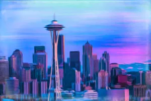 Seattle Downtown Print