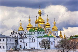 Uspenskiy Cathedral Holy Assumption Pechrsk Lavra Cathedra Kiev Ukraine Uspenskiy Cathedral Holy Assumption Pechrsk Lavra Cathedra Kiev Ukraine