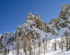 Valley Innerfeldtal (Val Campo di Dentro) in the Sexten Dolomites, part of UNESCO Valley Innerfeldtal (Val Campo di Dentro) in the Sexten Dolomites, part of UNESCO