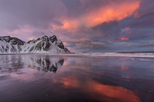Vestrahorn Mountain in winter near Hofn, Iceland Vestrahorn Mountain in winter near Hofn, Iceland