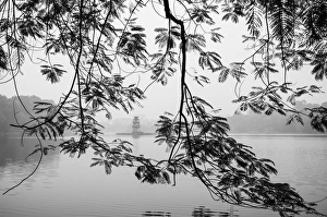 Vietnam, Hanoi, Hoan Kiem Lake and Thap Rua, Turtle Pagoda Vietnam, Hanoi, Hoan Kiem Lake and Thap Rua, Turtle Pagoda