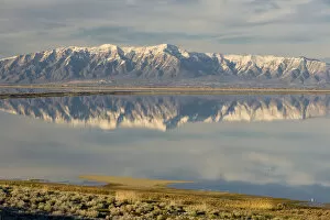 Salt Lake City Gallery: View from Antelope Island Causeway of Great Salt Lake and Northern Wasatch Mountains