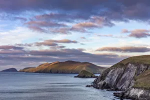 View of the Blasket Islands from Dunmore Head the westernmost point of Europe on the View of the Blasket Islands from Dunmore Head the westernmost point of Europe on the