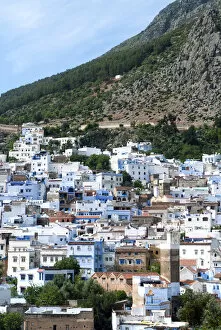 Images Dated 4th December 2012: View of the city, Chefchaouen (Chaouen), Tangeri-Tetouan Region, Rif Mountains, Morocco
