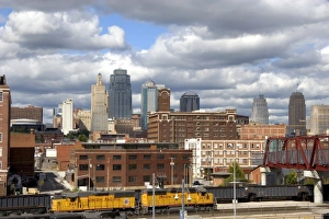 View of downtown from Union Station at Kansas City, Missouri View of downtown from Union Station at Kansas City, Missouri