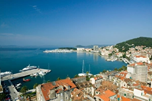 view of harbour, split, croatia, eastern europe. balkan, europe view of harbour, split, croatia, eastern europe. balkan, europe