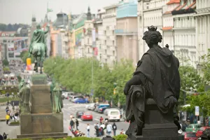 view from National Museum, Czech Republic, prague view from National Museum, Czech Republic, prague
