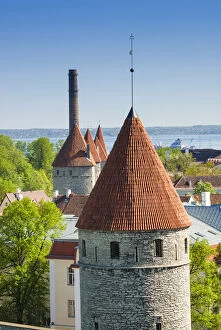 Baltic State Collection: View of Tallinn from Toompea hill, Old Town of Tallinn, UNESCO World Heritage Site