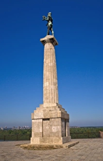 A view of Victory Monument at Kalemegdan Fortress in Belgrade Serbia A view of Victory Monument at Kalemegdan Fortress in Belgrade Serbia