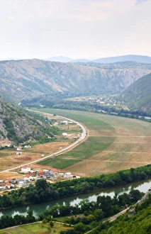 Vineyards planted on the plain along the river Neretva, in the Mostar Citluk region Vineyards planted on the plain along the river Neretva, in the Mostar Citluk region