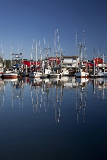 WA, Ilwaco, fishing boats and cannery at Port of Ilwaco WA, Ilwaco, fishing boats and cannery at Port of Ilwaco