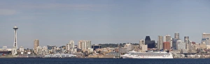 WA, Seattle, Seattle skyline, view from Alki, West Seattle WA, Seattle, Seattle skyline, view from Alki, West Seattle